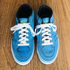 Vans Sk8 Mid Skateboard Aqua Blue Shoes M5.5  W7
